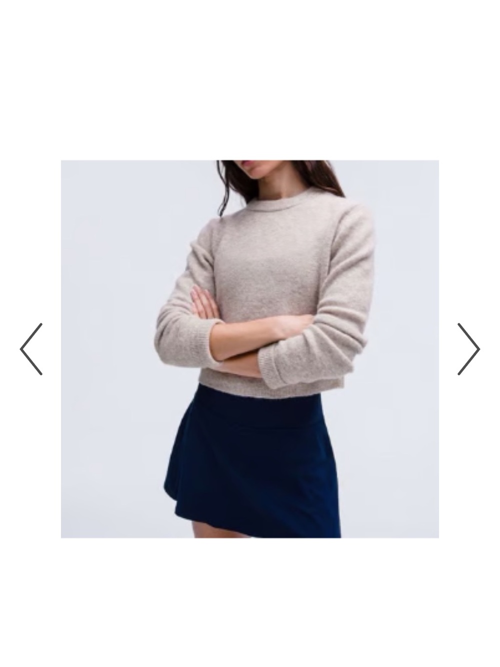 lululemon athletica Crewneck Sweater - Alpaca wool blend cropped sweater